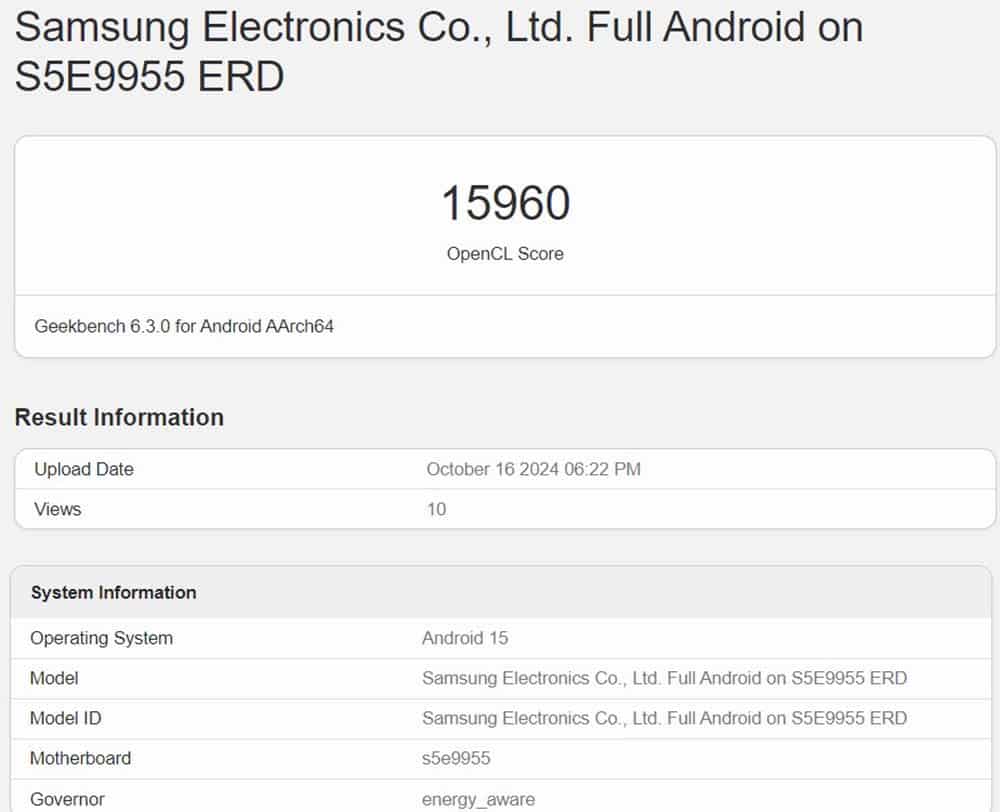 Samsung Exynos 2500 Geek